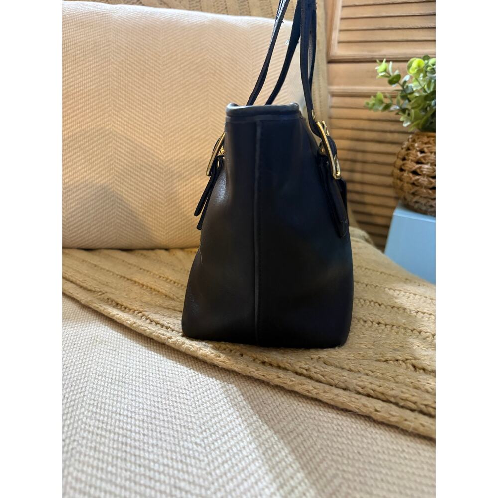 Vintage Coach Legacy Mini Market Tote 9846 Black Leather - Picture 5 of 12